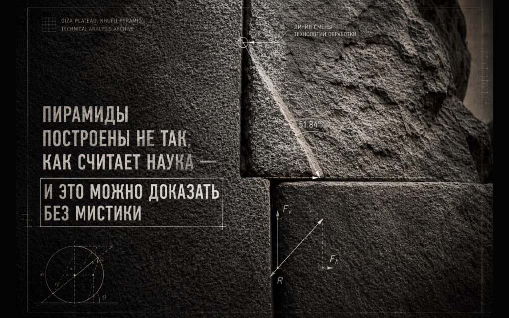 Пирамиды построены не так, как считает наука — и это можно доказать без мистики