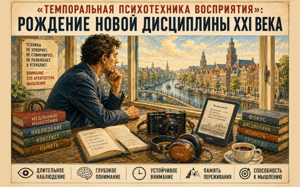 Меморандум «ТЕМПОРАЛЬНАЯ ПСИХОТЕХНИКА ВОСПРИЯТИЯ»: о рождении новой дисциплины XXI века