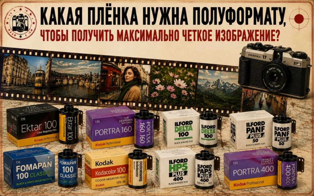 Какая плёнка нужна полуформату, чтобы получить максимально чёткое изображение?