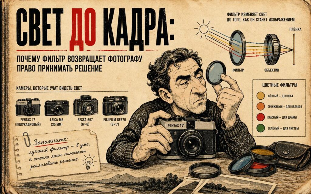 Свет до кадра: Почему фильтр возвращает фотографу право принимать решение