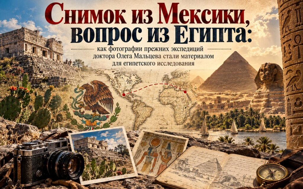 Снимок из Мексики, вопрос из Египта: как фотографии прежних экспедиций доктора Олега Мальцева стали материалом для египетского исследования