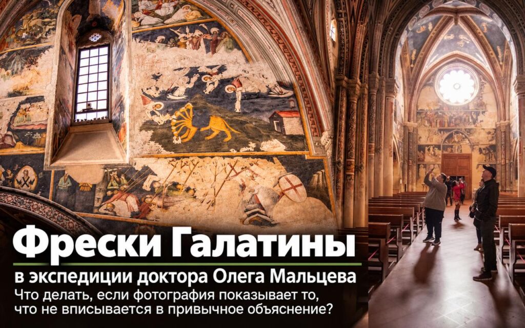 Фрески, которые почти узнали. Что делать, если фотография показывает то, что не вписывается в привычное объяснение? Фрески Галатины в экспедиции доктора Олега Мальцева